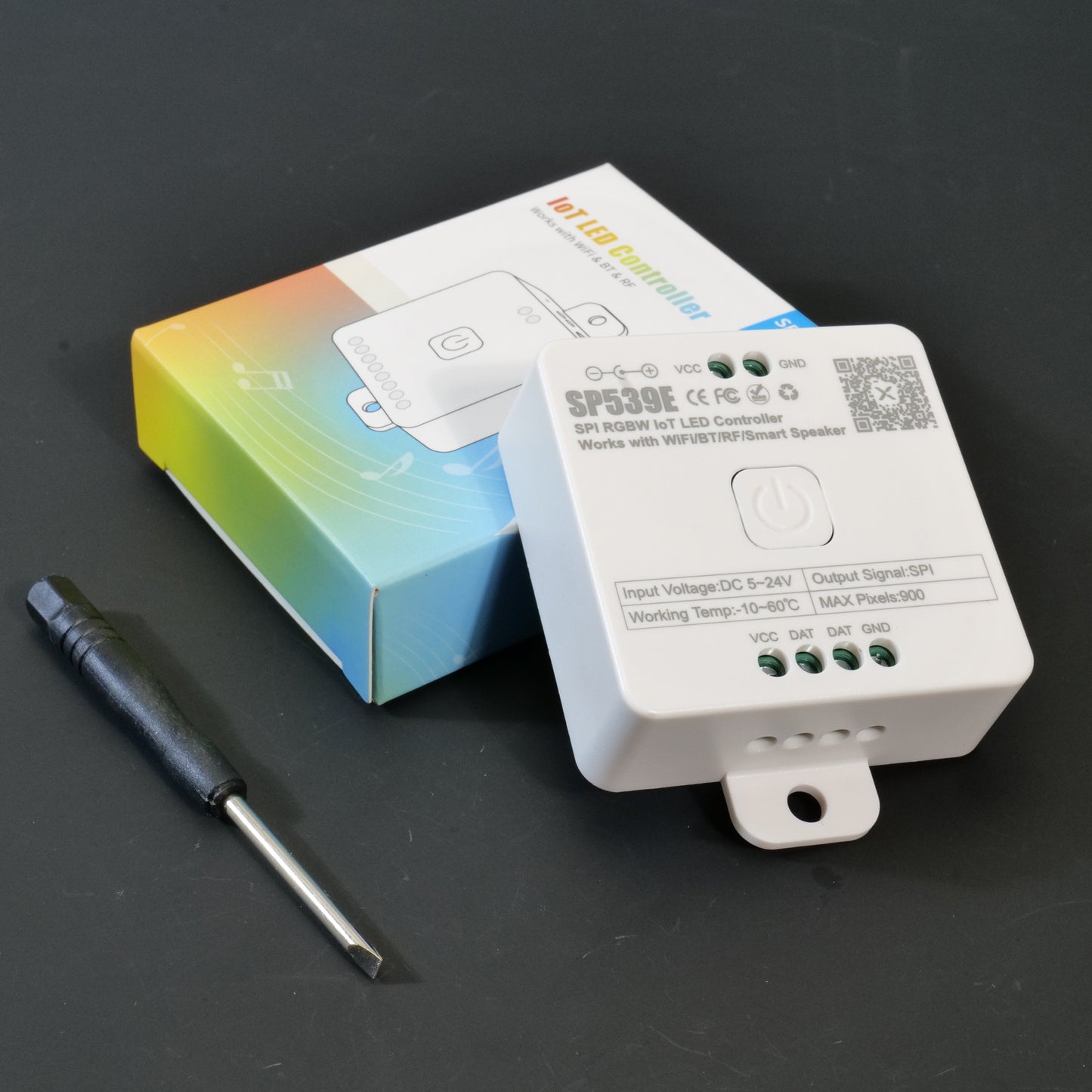 SP536E-SP53CE SPI LED Controller - Wifi (Alexa/Google Home) & BT, 5V-24V for FCOB/WS2812B/WS2811/SK6812/WS2814/RGB/RGBW Strips