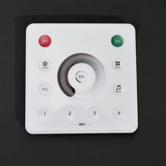RC1-RC4 2.4GHz Wall Touch LED Remote - SPI PWM for SP63*E Controllers, Compatible with FCOB/DIM/CCT/RGB/RGBW/WS2812B Pixel Strips, 3V