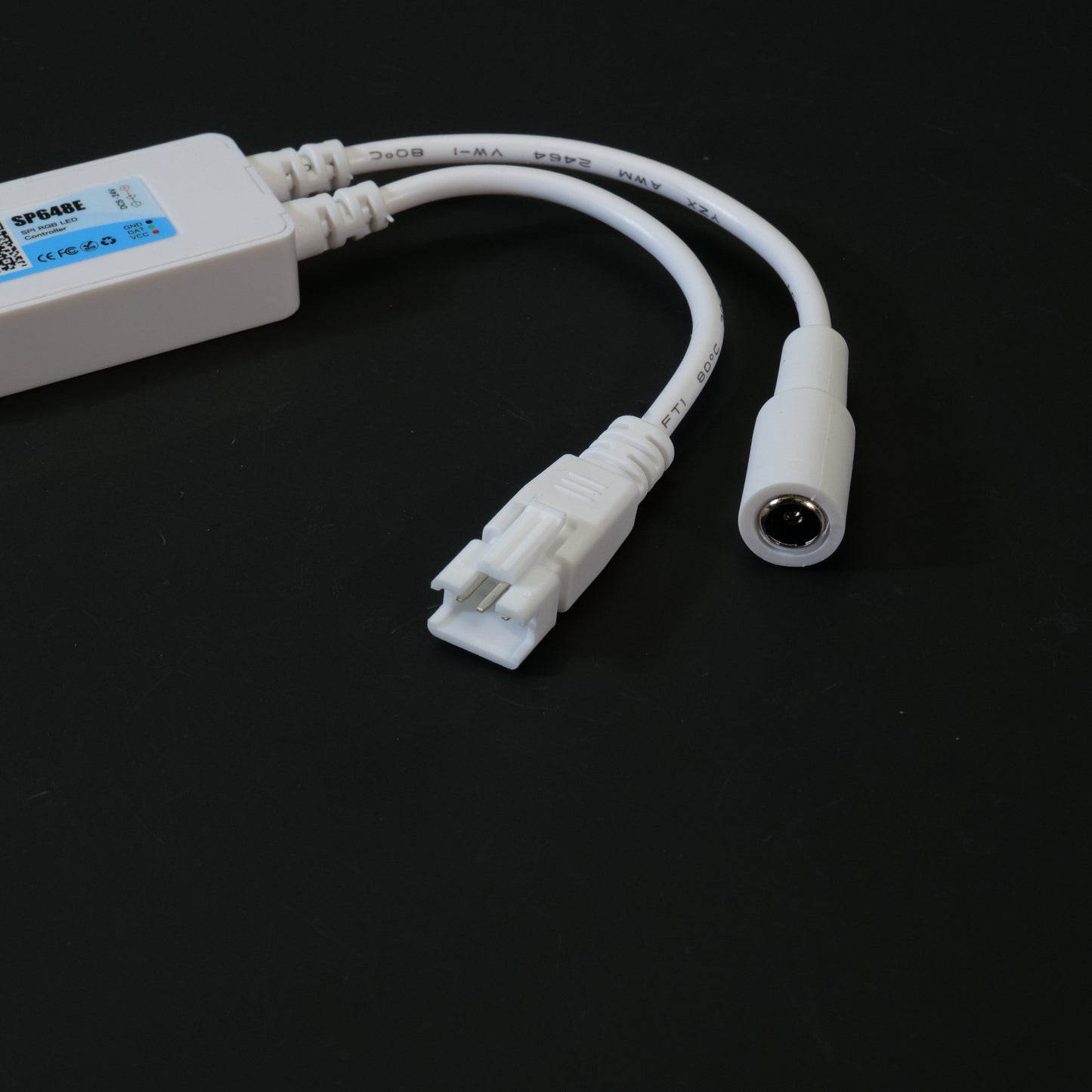 SP648E Controller Kit - SPI Pixels & 5CH PWM, 2.4G Remote/Bluetooth Music, 5V-24V for FCOB/WS2812B/SK6812/RGB/RGBW/CCT/DIM Strips