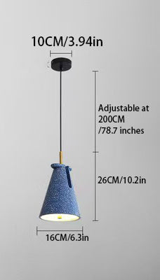 Nordic Tapered Resin Pendant Light: Sleek Minimalist Design for Modern Interiors