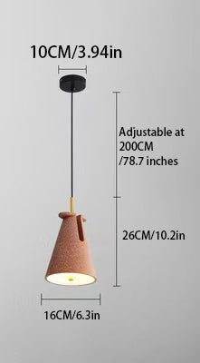 Nordic Tapered Resin Pendant Light: Sleek Minimalist Design for Modern Interiors