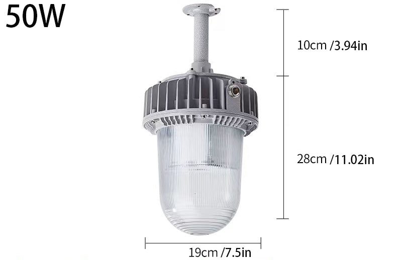 Industrial LED Explosion Proof Pendant Light – 50W/100W for Hazardous Areas with High Safety