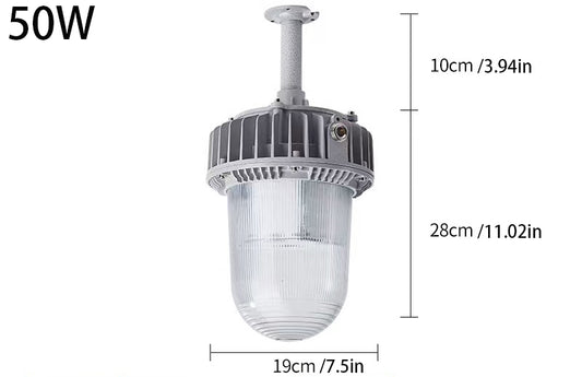 Industrial LED Explosion Proof Pendant Light – 50W/100W for Hazardous Areas with High Safety